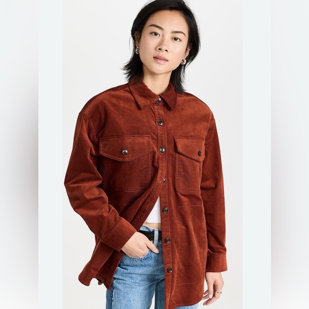 NEW Madewell Corduroy Twill Oversized Shirt Jacket